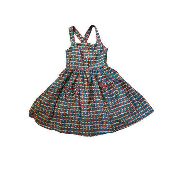 Lacey lane 7 girls Peggy Sue Dutch Tulip 100% cotton apron vintage 70s style flo - Picture 3 of 8